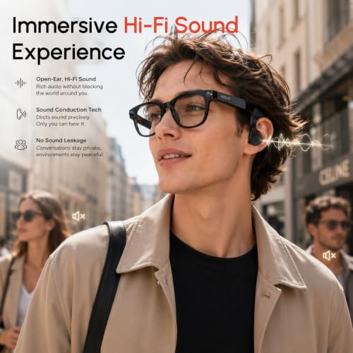 AI Smart Glasses with Camera, Hands-Free Calls, Music, Offline AI Assistant - image 6