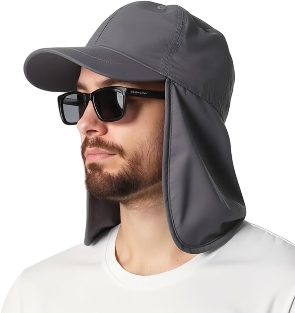 EINSKEY UPF 50+ Waterproof Sun Hat – Packable Cap with Neck Flap