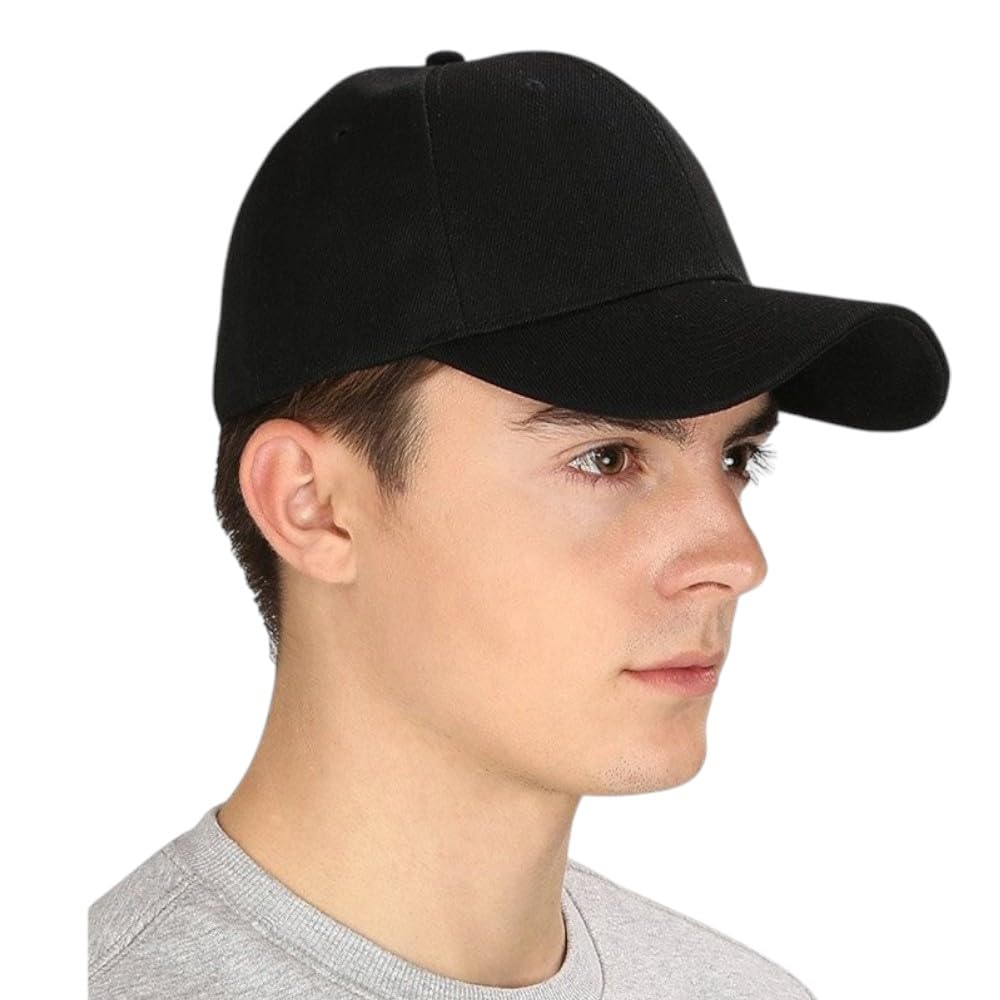 DRUNKEN Soft Cotton Adjustable Unisex Cap for Men & Women | Stylish Freesize Summer Baseball, Sports, Cricket, Gym, Dance Cap | Branded Comfortable Head Hat with Strap | Black All Sports Topi-picture-38