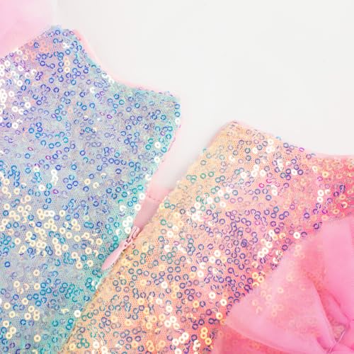 Image of GRACE KARIN Girls Dresses Sequin Party Formal Pageant Dress Tween Girl Birthday Tulle Prom Princess Maxi Dress Size 5-14