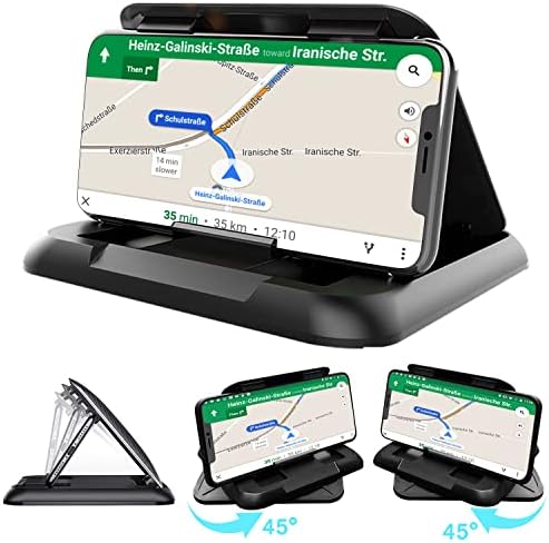 Showvigor Car Phone Holder,Car Phone Mount,Car Holder,Universal Installation the dashboard for Cell Phones Apple iPhone 14, 14 Pro, 13, 13 Pro, 12, 12 Pro, 11, 11 Pro, Xr, Xs, Android Smartphone, GPS