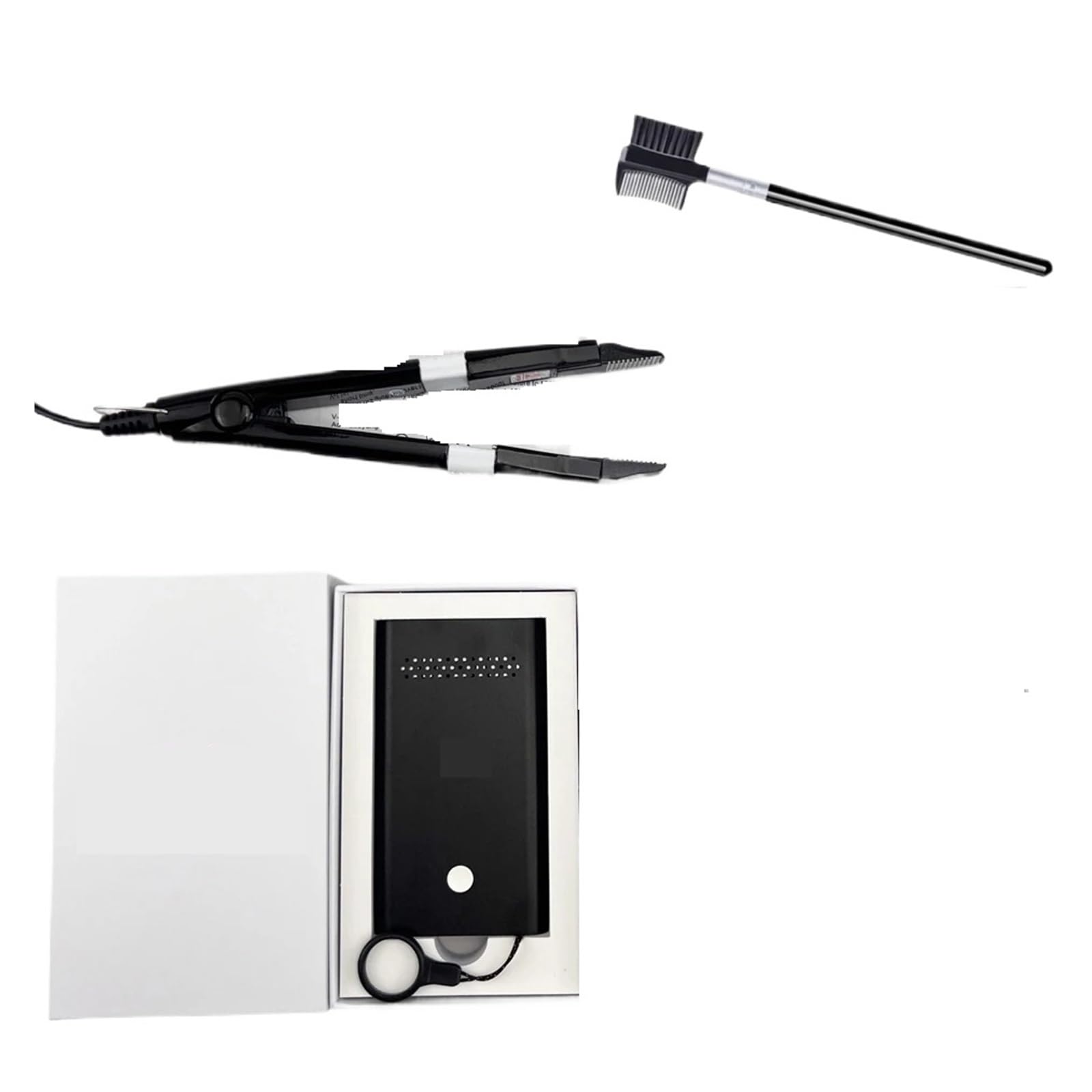 Ferro per Extension per Capelli Tecnologia Hair Extension Set Strumento for Nastro Hair Extension Fast Grafting Tool for Depilazione(Whole Kit)