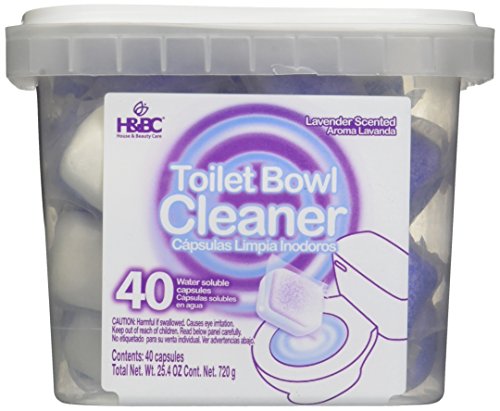 House and Beauty Care Toilet Bowl Cleaner, Lavender, 40 Count