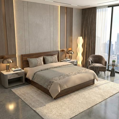 Image of 280 TC Luxurious Glace Cotton Duvet Cover /Comforter Cover /Rajai Cover /Blanket Cover /Quilt Cover King Size 90 inchX100 inch Inches - (Coffee)