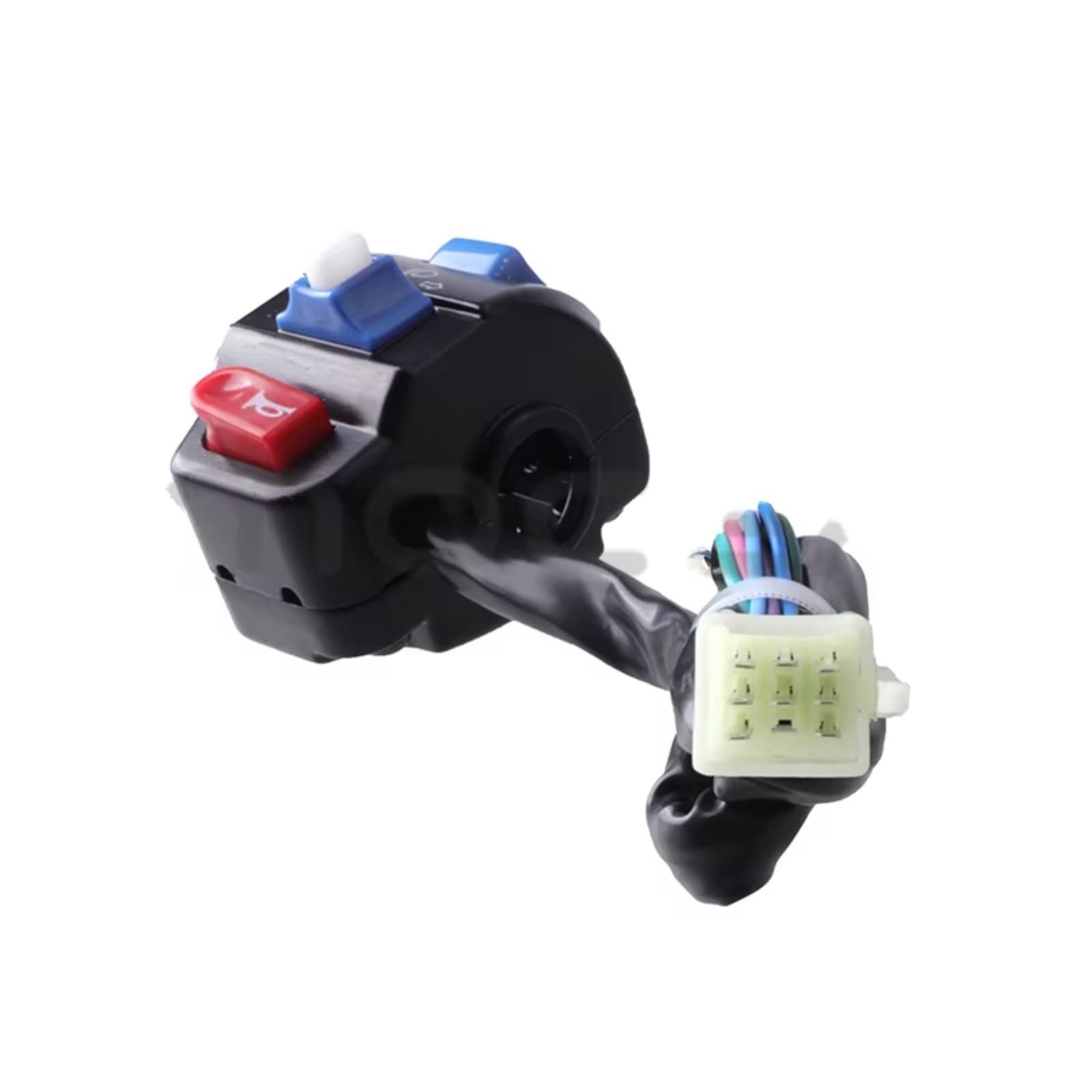 Interruttore Di Controllo Del Manubrio Motociclo Sinistro Destro Accessori Universali Per Scooter Ciclomotori 12V Con Indicatori Direzione A Clacson Blocco Comandi Moto(Left)