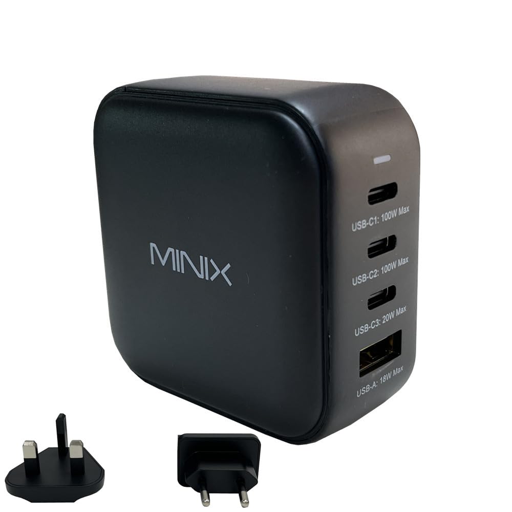 MINIX Neo P3 100W USB Charger P3 100W Fast Charger for per smartphone, tablet, laptop UK/​EU/​US Plug Adapter