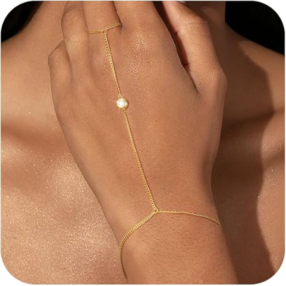 Bracelet for Women - Dainty Stack Bracelets Trendy Adjustable 14K Gold Plated Thin Paperclip Bead Box Satellite Figaro Cuban Link Chain Bracelet Set for Women Waterproof Jewelry Gift