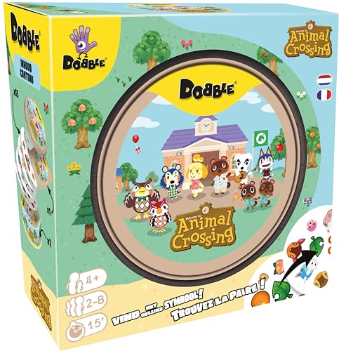 Asmodee - DOBBLE Animal Crossing - Jeux de société - Jeu de Cartes, rapidité et Observation - Jeu Famille et Enfants à partir de 4 Ans - 2 à 8 Joueurs -...