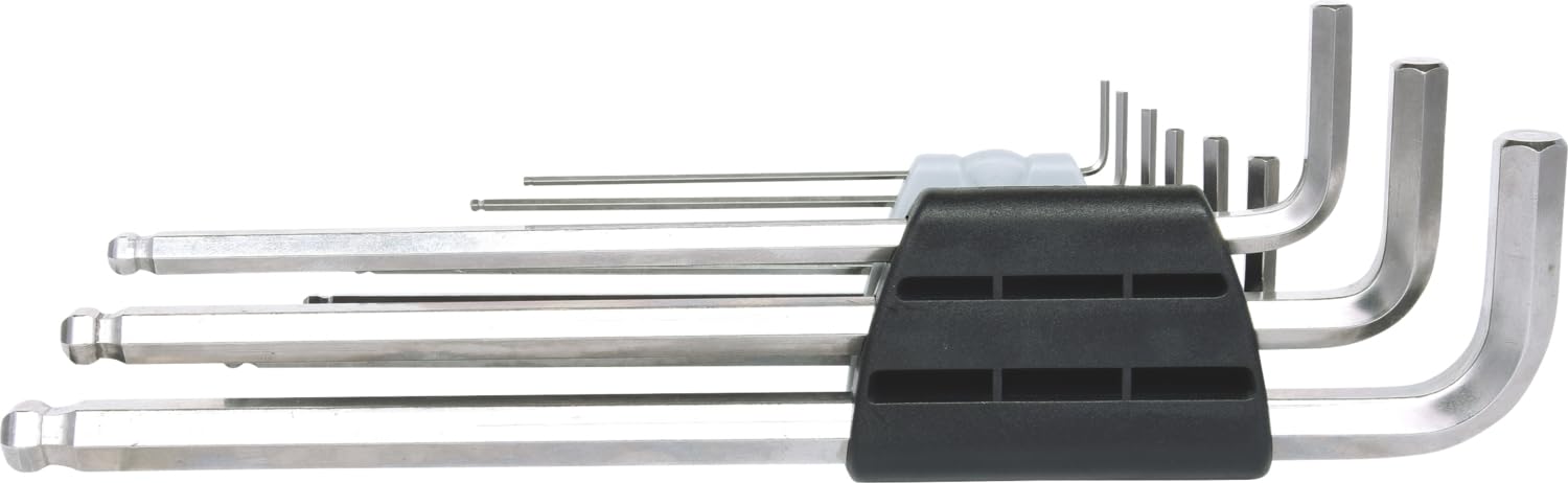 KS Tools 964.0520 STAL SZLACHETNA Zestaw kątowych kluczy imbusowych XL, 9-szt