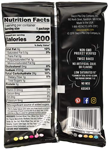 Stacy's Pita Chips, Simply Naked, 1.5-Ounce Bags (Pack of 24) (Value Bulk Multi-Pack) - image 2