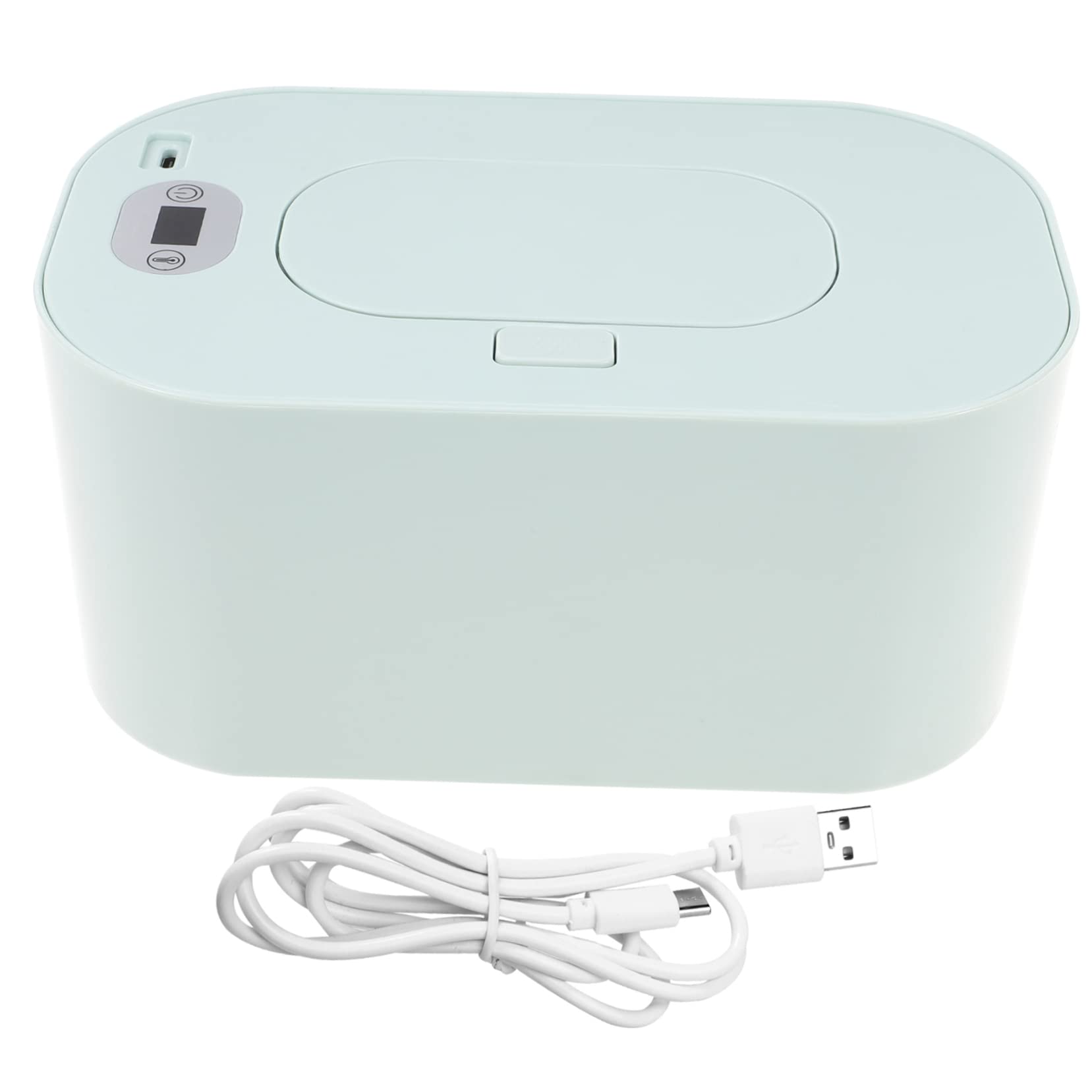 KOMBIUDA Calentador Temperatura Ajustable de Toallitas Húmedas USB Portátil para Bebés y Diseño Compacto Color Verde para Uso en Coche y Hogar