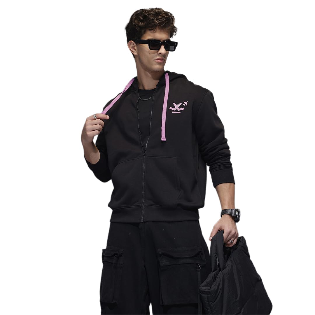 WROGN Men's Hoodie | Solid | Comfort Fit in neutral