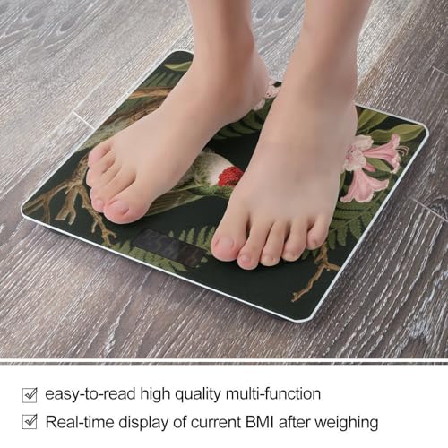 Báscula de baño digital con display LED y superficie de vidrio templado miniatura 5