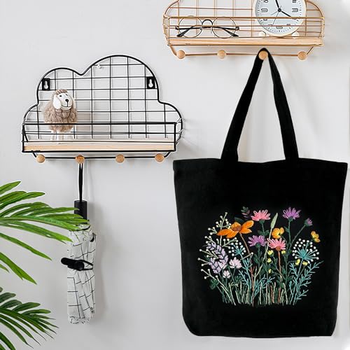 Mamunu AIDACLOTH24-US Canvas Tote Bag Embroidery Kit With Pattern, Beginner Embroidery Kits For Adults thumb #6