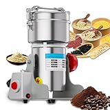 Mingfuxin Electric Grain Grinder Spice Grain Mill Stainless Steel 30s 28000RPM High Speedy Grinding with Overload Protection& 5min Timer Mill for Dry Spice Herbs/Nut/Coffee/Rice Crusher - Image 1