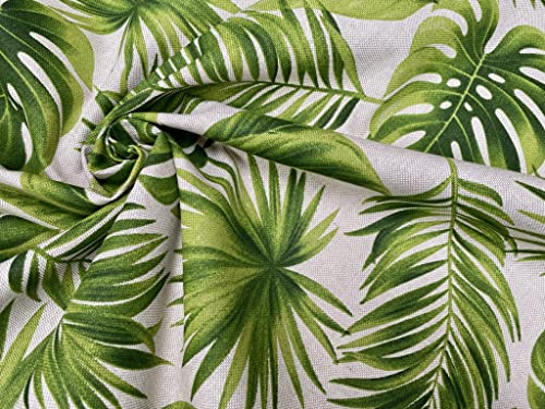 Tissu aspect lin feuilles tropicales pour rénover vos fauteuils - 4