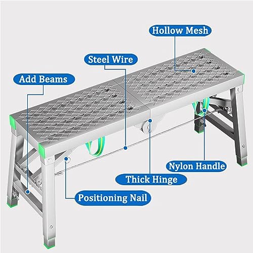 Échafaudage multifonction pliable et plateforme de travail 400 kg max