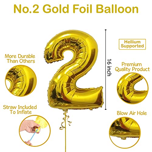 Image of Party Propz Paper,Carsdtock,Foil,Latex Unicorn Theme Birthday Decorations Items- 63Pcs Two Sweet Decoration|Baby Birthday Decoration Items|2Nd Birthday Decoration Items,Multicolor