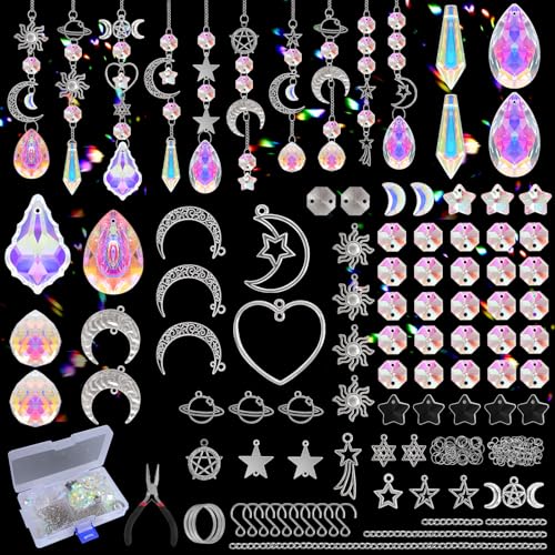 FACIACC 252 Stück DIY Sonnenfänger Kristallset