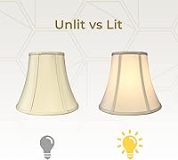 Vista 4 de Royal Designs, Inc. BSO-704-8BG pantalla básica para lámpara True Bell, 4 x 8 x 7.25 pulgadas, Beige