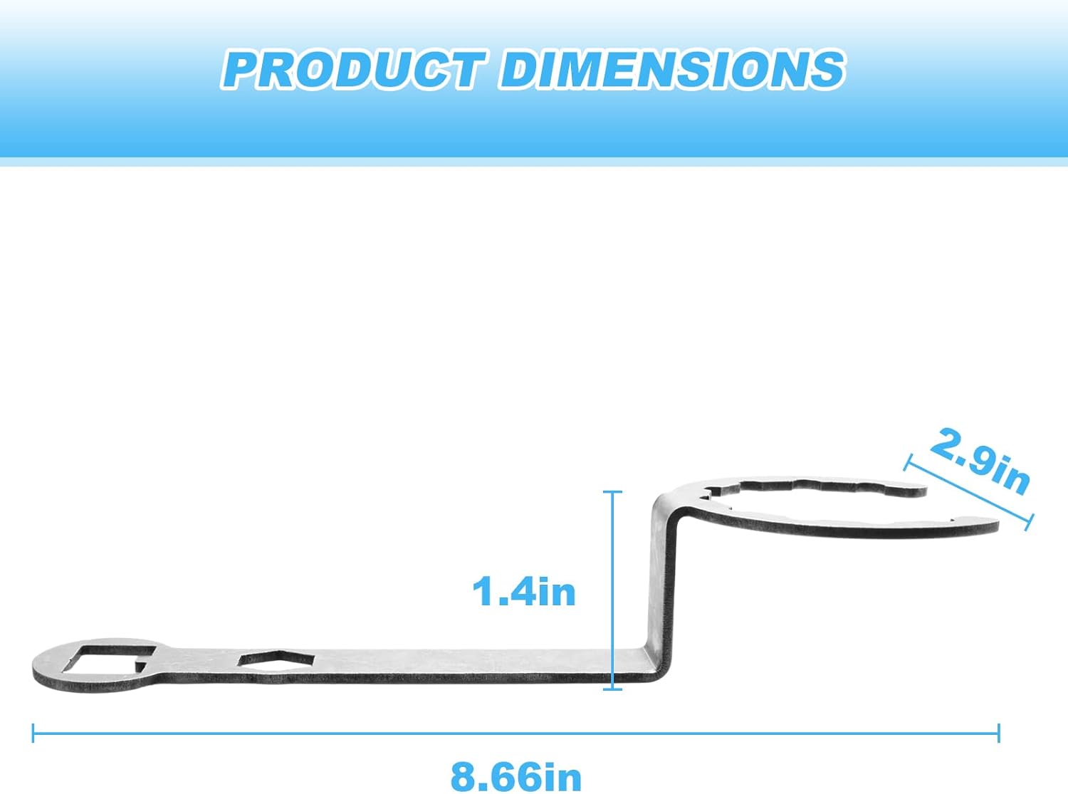 QQZ Removal Wrench 002963, for Waring CB6 CB10 CB15 Lock Nut 012008 & Blade Assembly 502977 (3 in 1) - Image 7