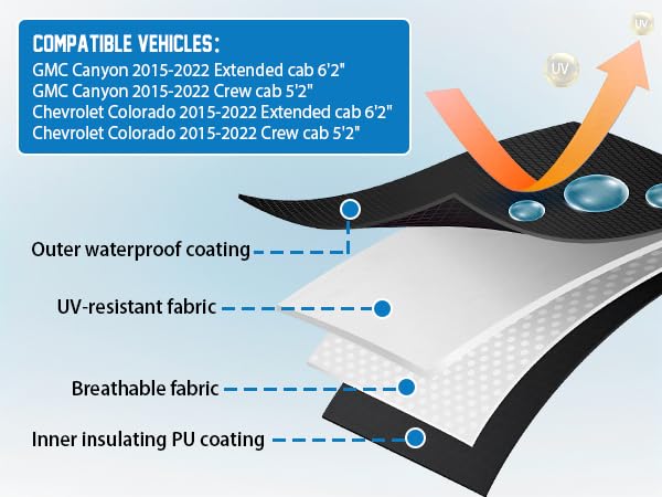 Housse de camionnette toutes saisons imperméable pour Silverado 2009 - 7