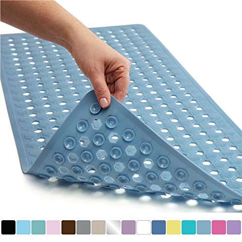 Gorilla Grip Original Patented Bath, Shower, Tub Mat, 35x16, Washable, Antibacterial, BPA, Latex