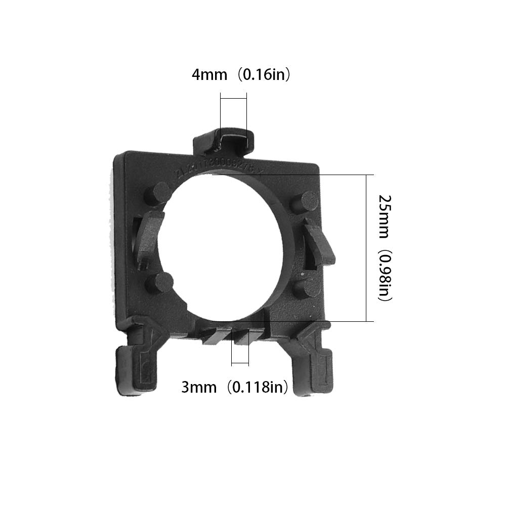 Eosnow Douille D'ampoule De Phare, 2 Pièces, Connecteur De Faisceau De Cblage Ligne Dadaptateur De Prise Pour Ampoule H1 79606855