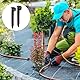 Hydrogarden 50k Gartenschlauch Anker Boden Befestigungsanker für Tropfschlauch Perlschlauch Steckgabel für 1/2 Zoll OD-Schläuche Garten Rasen Patio Schwarz