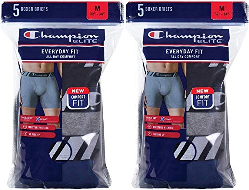 Champion Elite Men's Boxer Briefs 10-Pack All Day Comfort Double Dry X-Temp Slightly Imperfect3