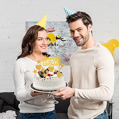 Decorazioni per Torta Happy Birthday 40°, 40 Anni