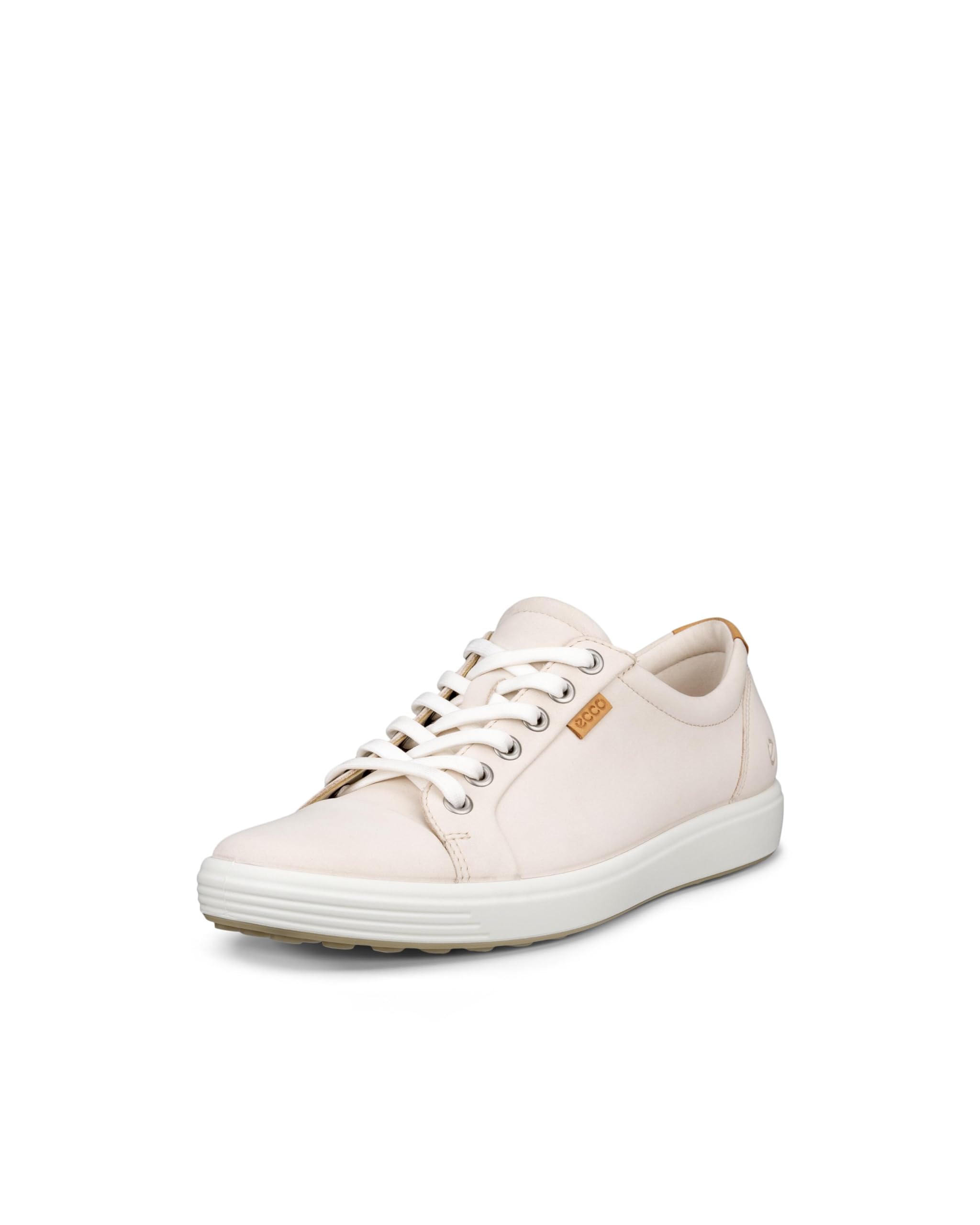 Ecco Damen Soft 7 430003 Nubuck Limestone Trainer 41 EU