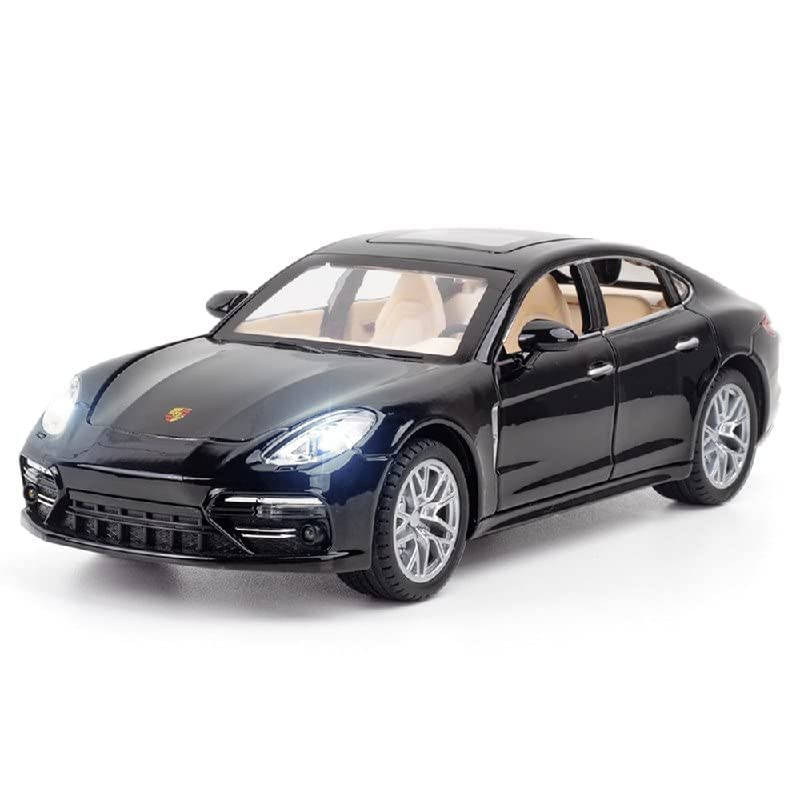 Image of 4 Wheel Drive Metal Car Pull Back with Open Doors, Engine Cover, Tail with Front and Rear Light & Music Great Gift for Boys and Girls Above (Porschee Cayeenne)