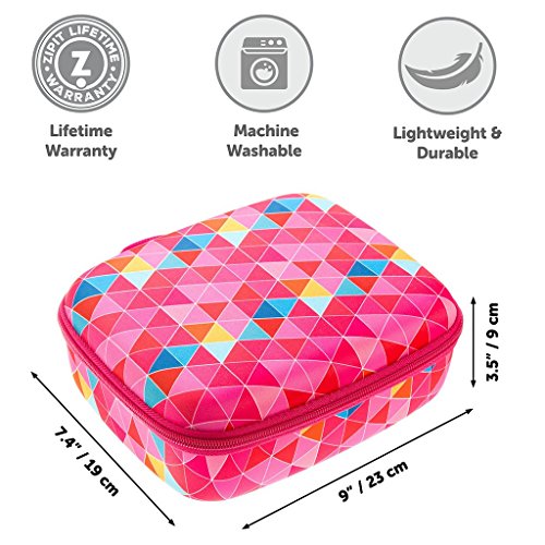 ZIPIT Colorz Lunch Box Pink Triangles