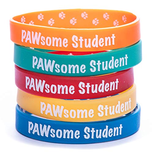 Bracelets double face pour étudiant Pawsome accessoire réversible lot de 25