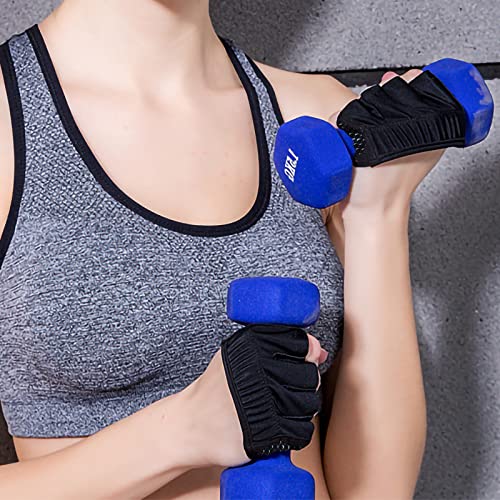 Rhinenet Gym Gloves For Women Weight Lifting Workout Gloves Weight Lifting Grips With Silicon Padding Exercise Partial Gloves Cross Fitness Training Weightlifting Workout Gloves For Women/Men - Black #TOP4