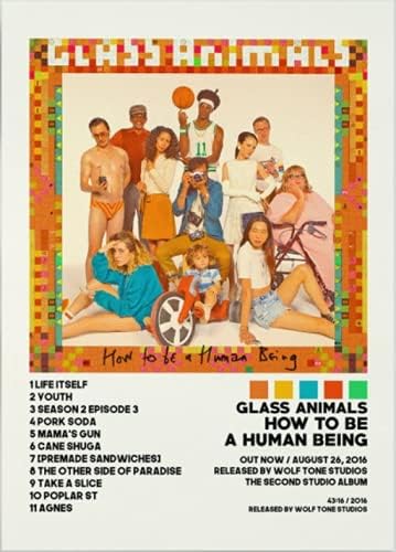 Glass Animals Posters, How to Be A Human Being Album Cover Poster Print Wall Art
