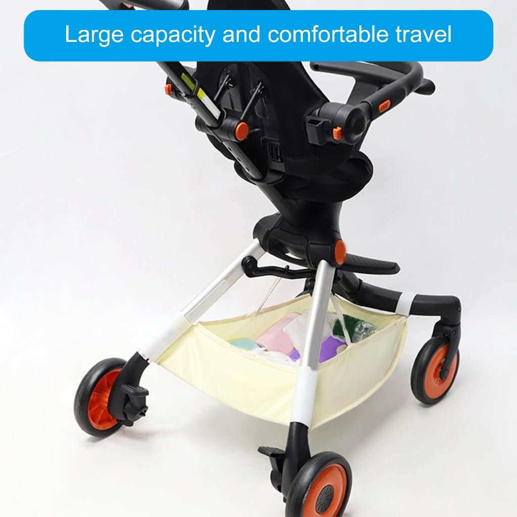 Upgrades - Bolsa organizadora para carrito de bebé, grande, almacenamiento debajo del cochecito, conveniente cesta de pañales para artículos esenciales