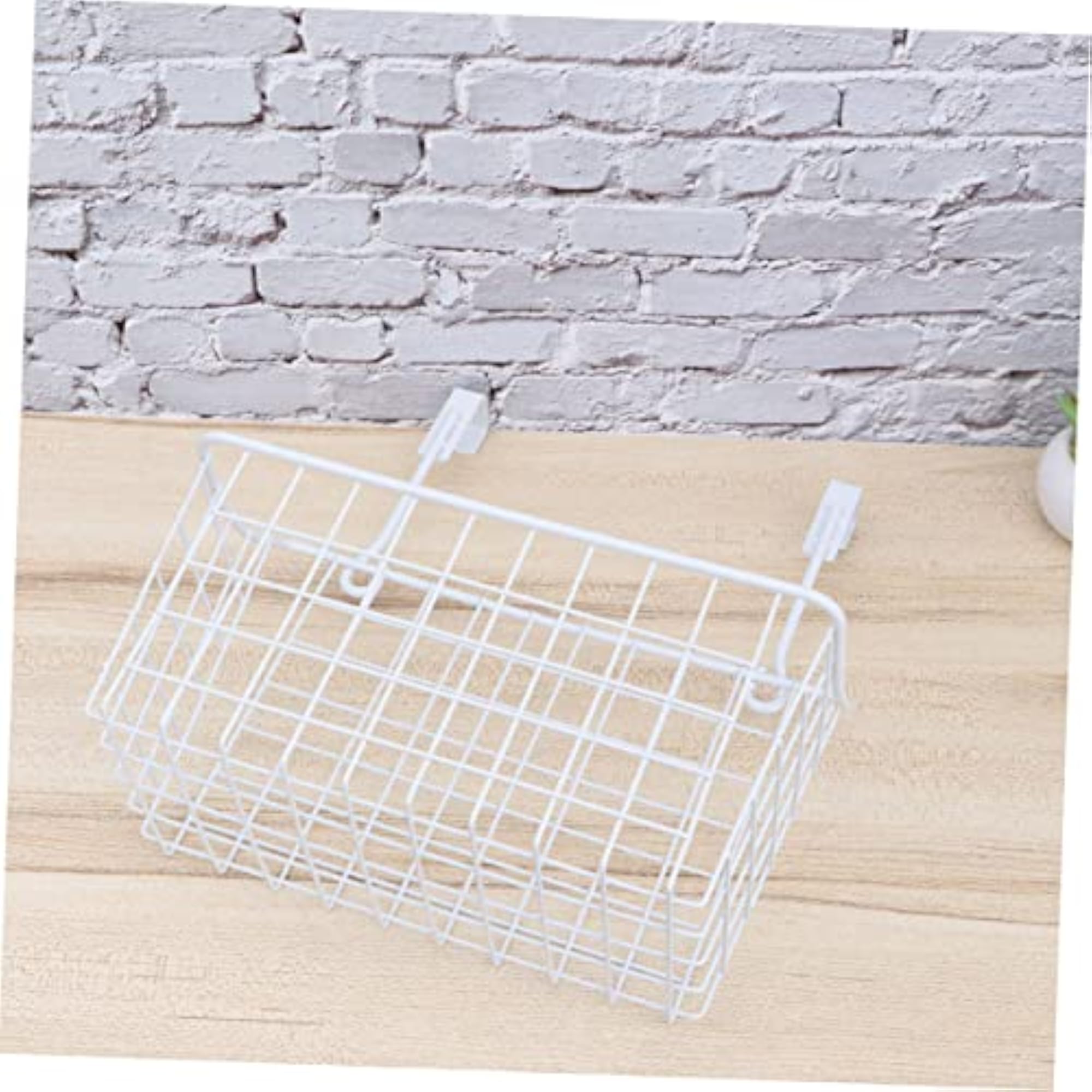 Bathroom Decor Storage Box with Door Hanging Rack, Easy Install