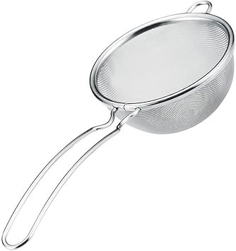 TIKUSAN Japanese Fine Mesh Tea Strainer with Handle Stainless Steel Small Sifter For Drinks Cocktails Coffee and Matcha Made in Japan