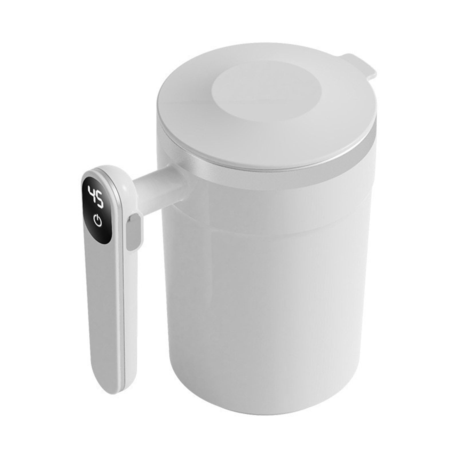 Kaeltsyn 400ml Stirring Mug USB Rechargeable Stainless Steel Coffee Cup Control Intelligent Temperature Automatic Mixing Cup Automatic Stirring Coffee Mug