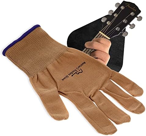 Musician's Practice Glove - 1 Glove - Finger & Hand Issues (Small, Beige)
