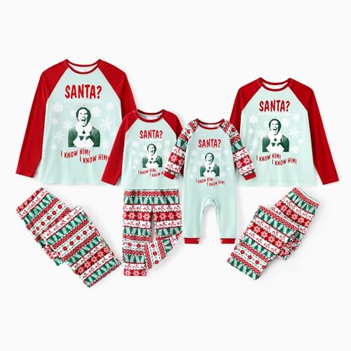 Elf weihnachtspyjama familie set