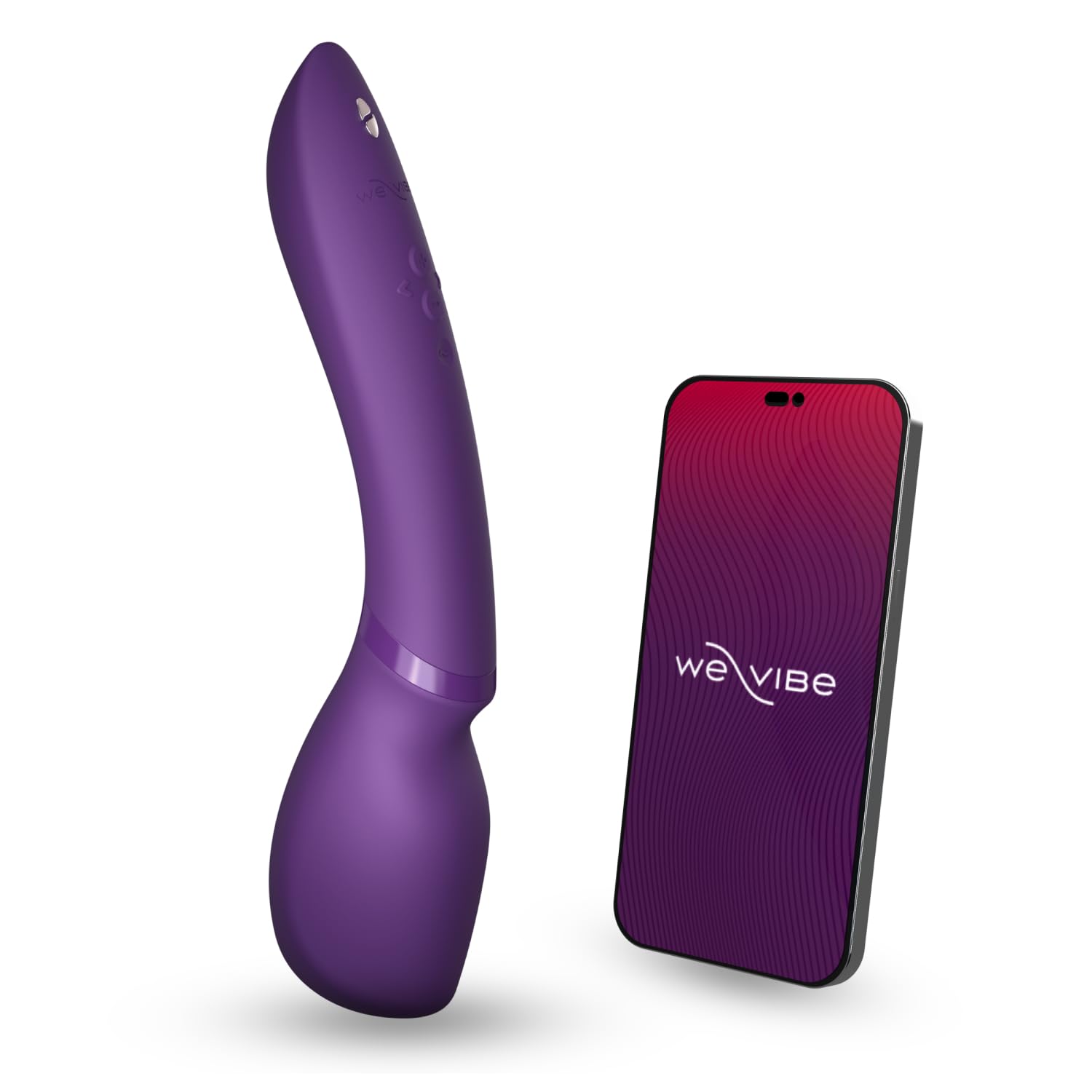 We-Vibe Wand 2 Vibrating Personal Massager - Cordless, App-Enabled Massage Wand - Sex Toys for Woman - 10+ Intensity levels - Whisper Quiet - Waterproof - Rechargeable