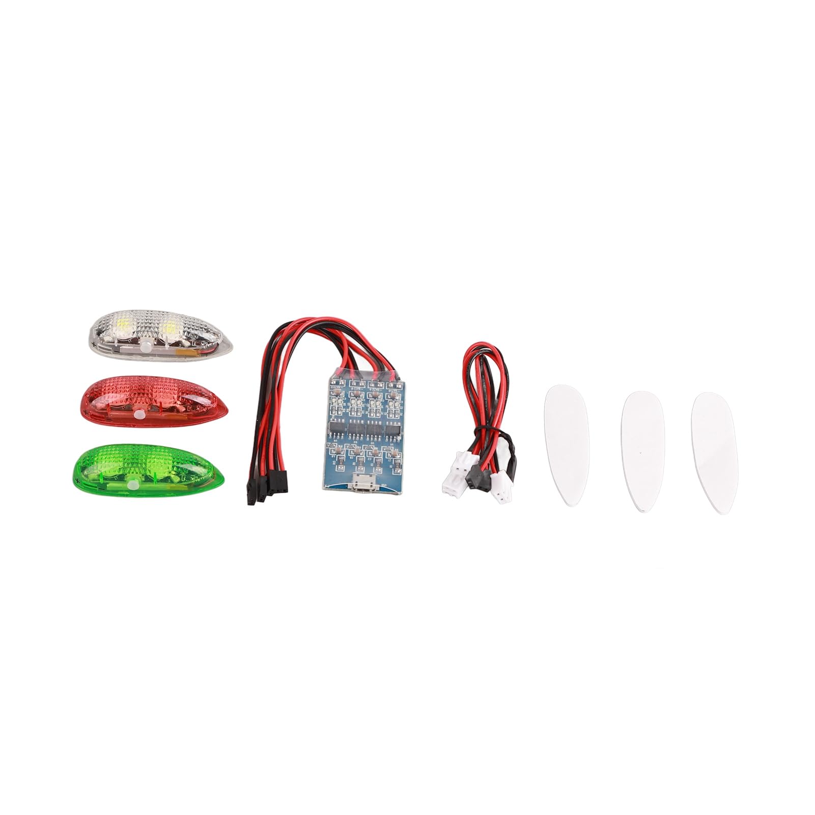 Kit Luce LED Flash RC, Facile Installazione e luminosità | Alta trasmittanza, Resistente agli urti, Adatto per droni