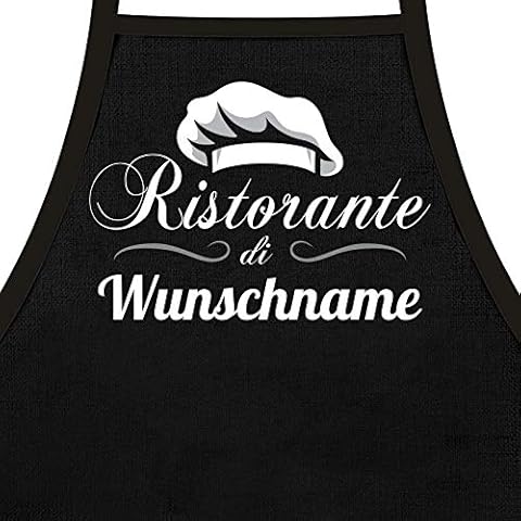 Kochschürze für Männer Ristorante di + Wunschname Cover