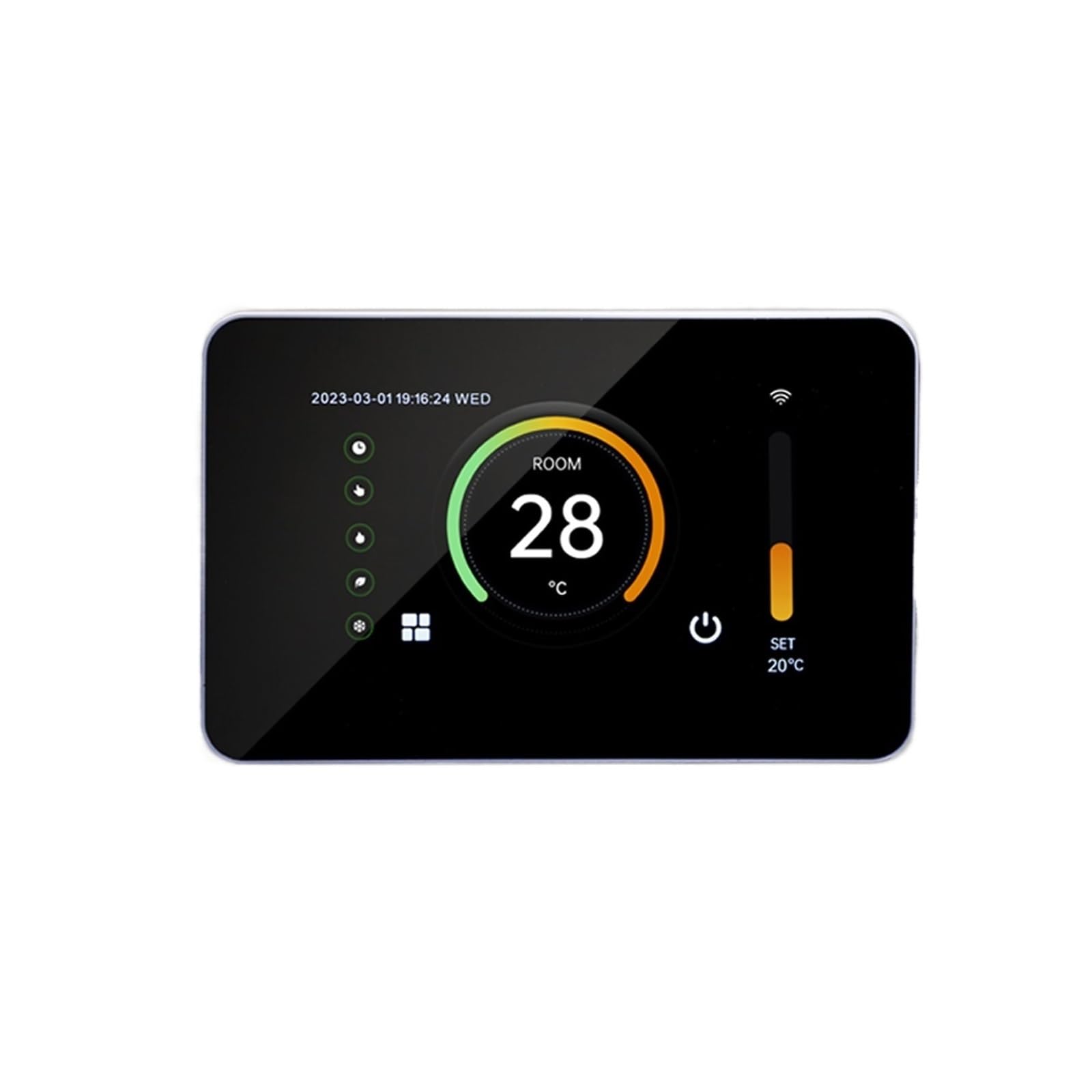 Temperature Controller, Tuya 4.3"LCD Smart Home Thermoregulator, Warm Floor Thermostat For Electric Heating Temperature Controller Gas Boiler(Black 16A)