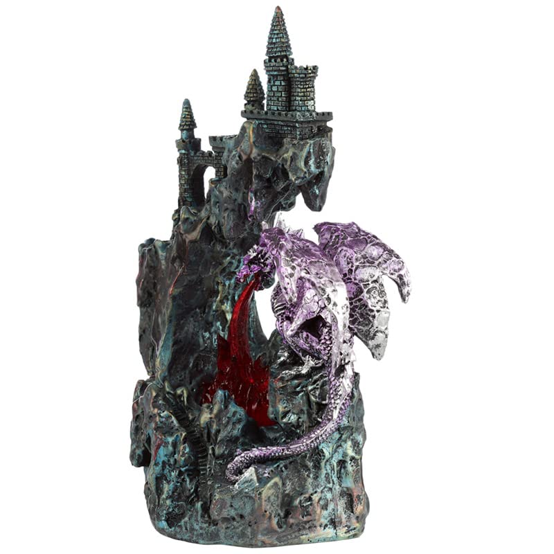 Puckator DRG507 Dark Legends Fire Breather LED Cliff Top Castle, Colourful, único - Image 2