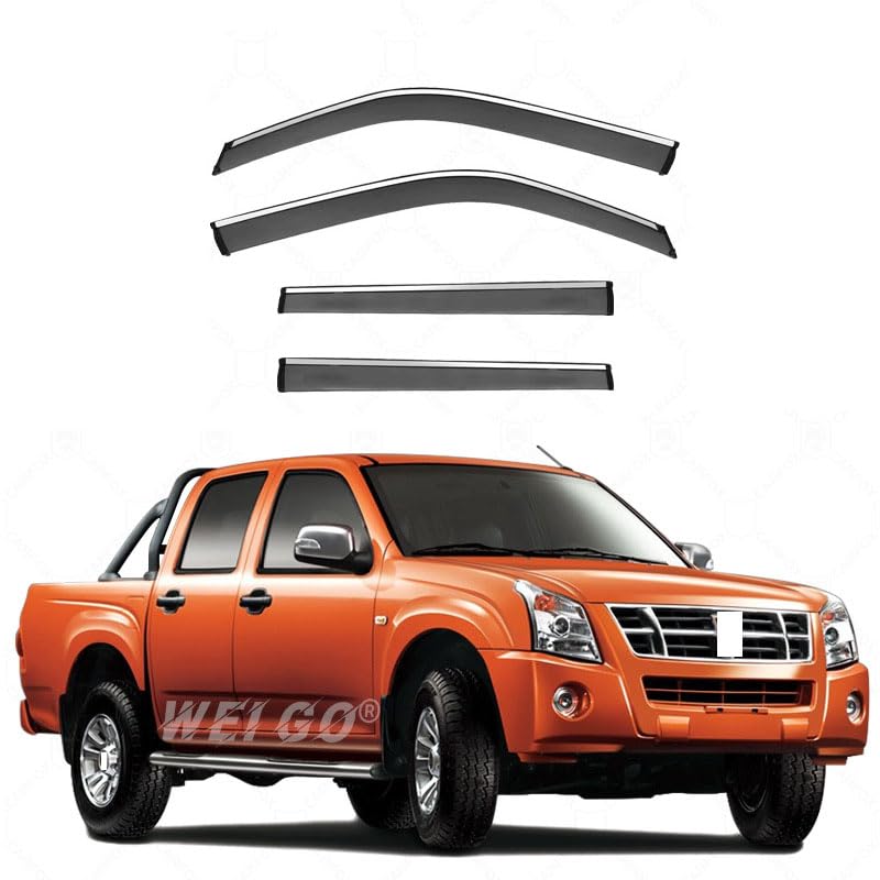 Deflectores de aire y lluvia para coche Hercules 2009-2018: viseras protectoras de ventanas