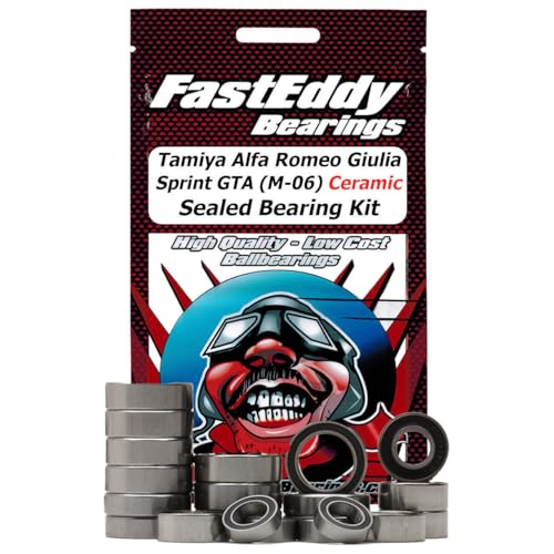 FastEddy Bearings Compatible with Tamiya Alfa Romeo Giulia Sprint GTA (M-06) Ceramic Sealed Bearing Kit